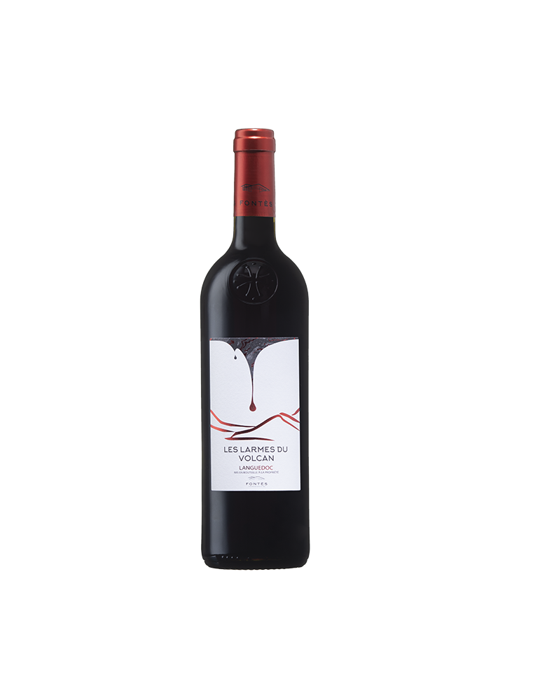 Les Larmes du Volcan, vin AOP rouge du Languedoc, Cave Coopérative de Fontès des Vignerons de Fontès