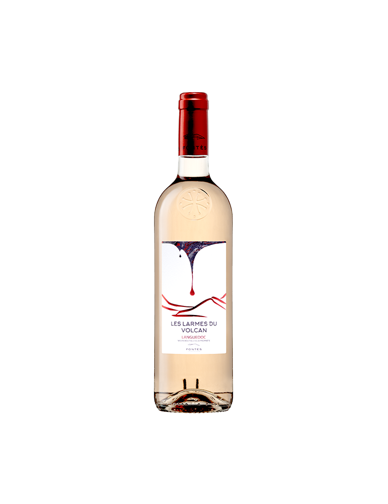 Les Larmes du Volcan, vin AOP rosé du Languedoc, Cave Coopérative de Fontès des Vignerons de Fontès