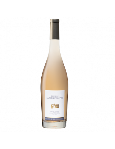 Prieuré Saint-Hippolyte Cuvée Excellence, vin AOP rosé du Languedoc, Cave Coopérative de Fontès des Vignerons de Fontès