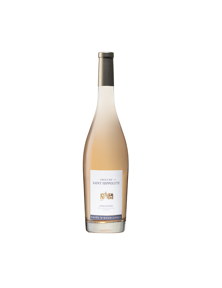 Prieuré Saint-Hippolyte Cuvée Excellence, vin AOP rosé du Languedoc, Cave Coopérative de Fontès des Vignerons de Fontès